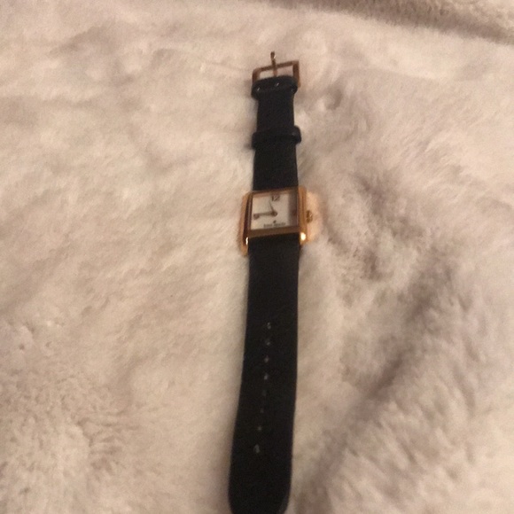 KATE SPADE ladies black leather watch - Picture 4 of 7